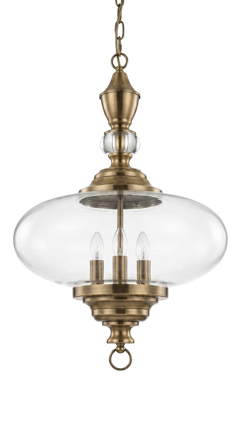 Brass Dome Pendant