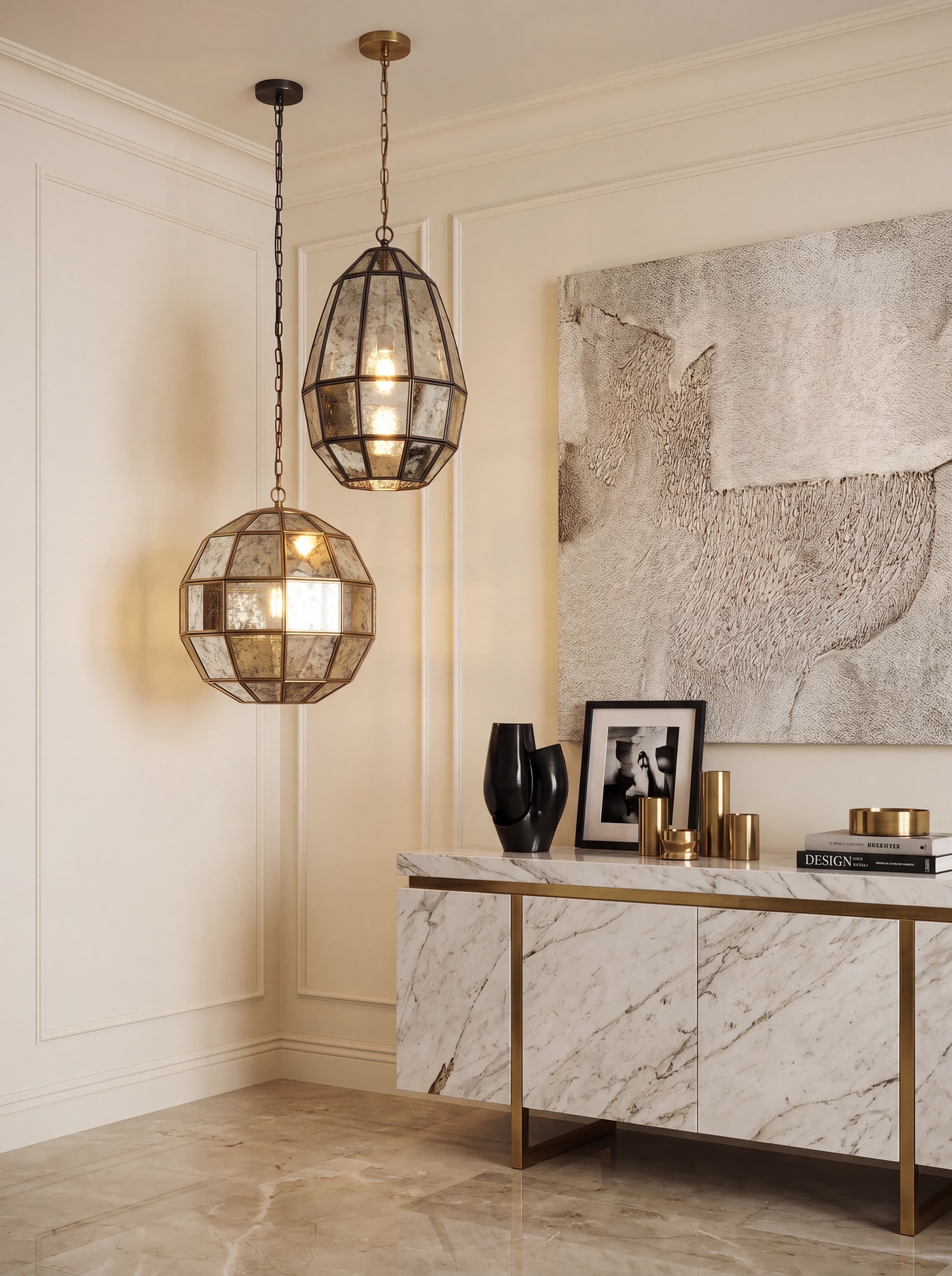 Brass Facet Short in room