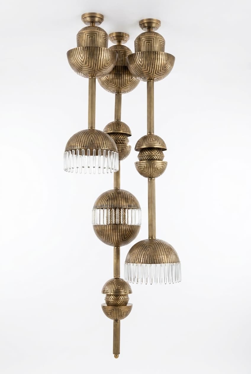 Brass Geometric Cluster