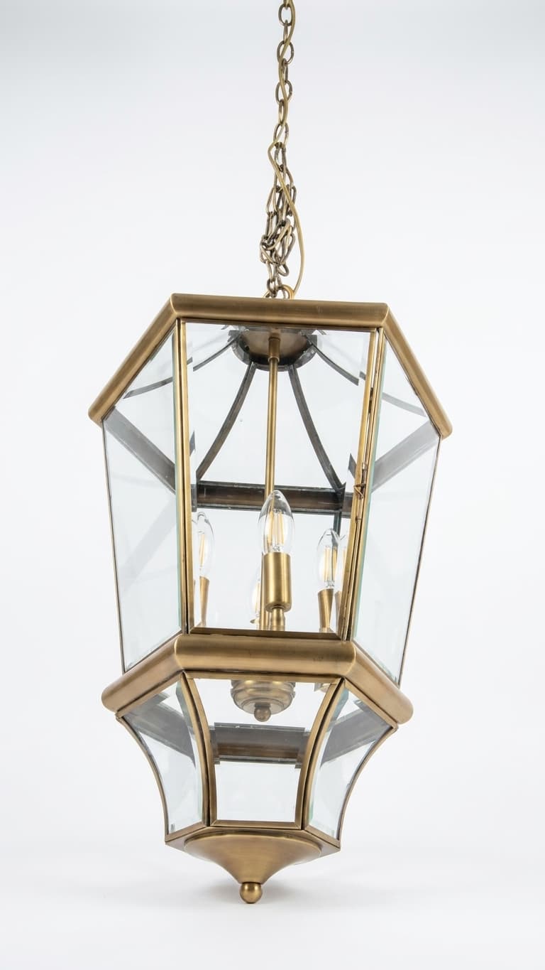 Brass Hexagon Lantern