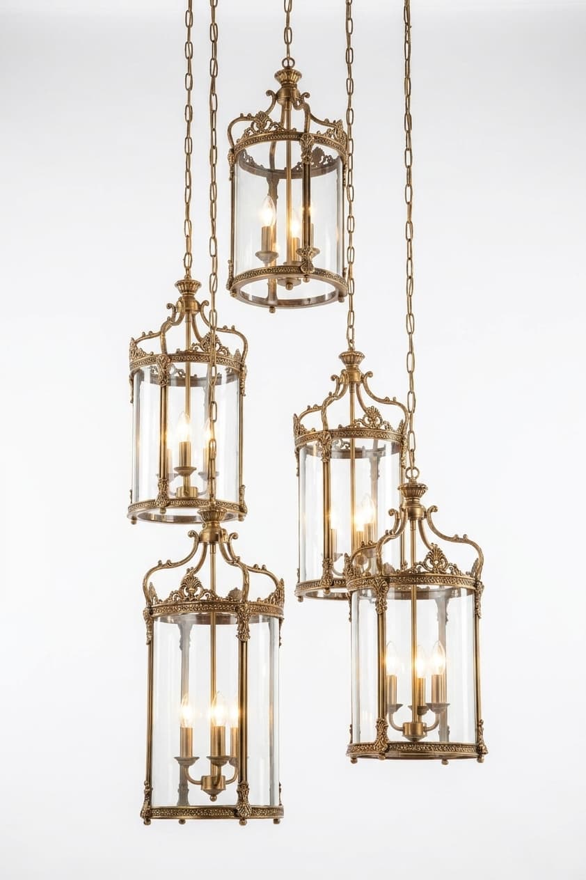 Brass Lantern Cascade