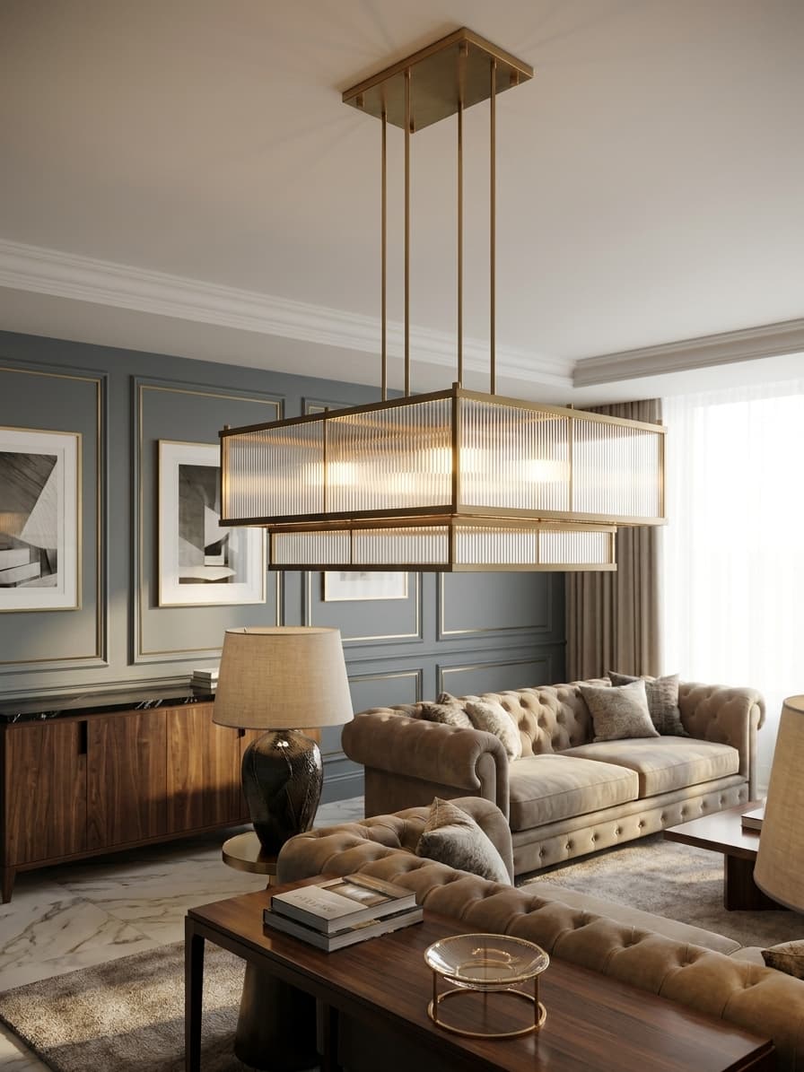 Brass Lattice in room