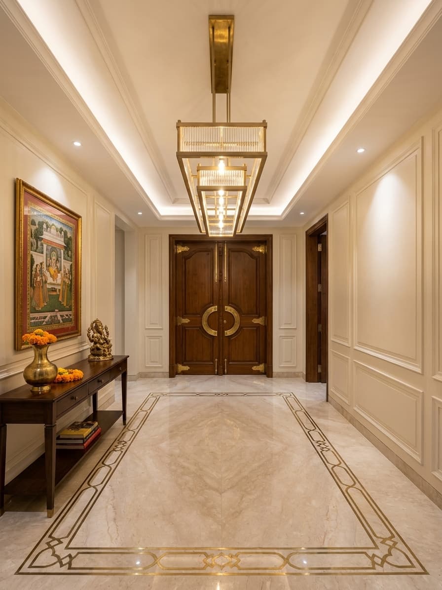 Brass Lattice Linear in room