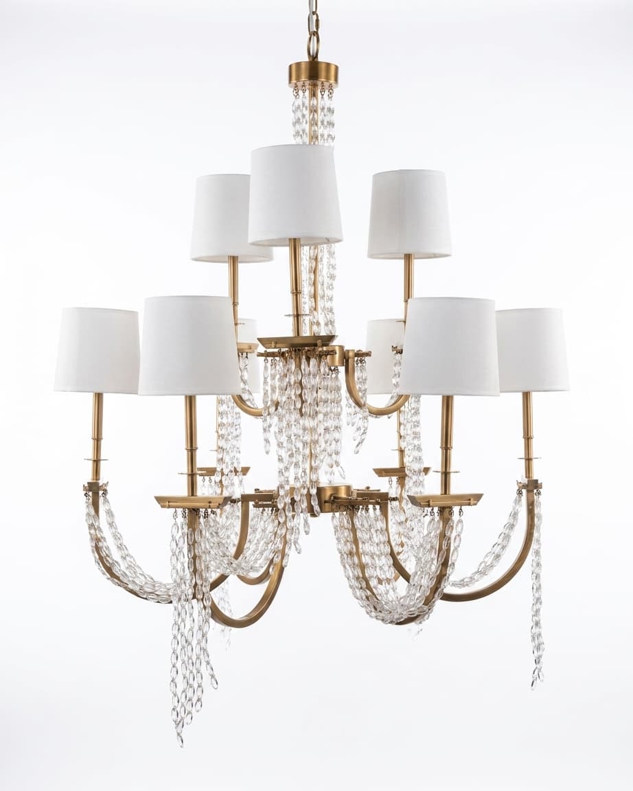 Crystal Cascade Chandelier