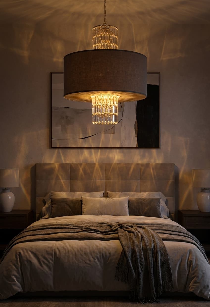 Crystal Cylinder in room