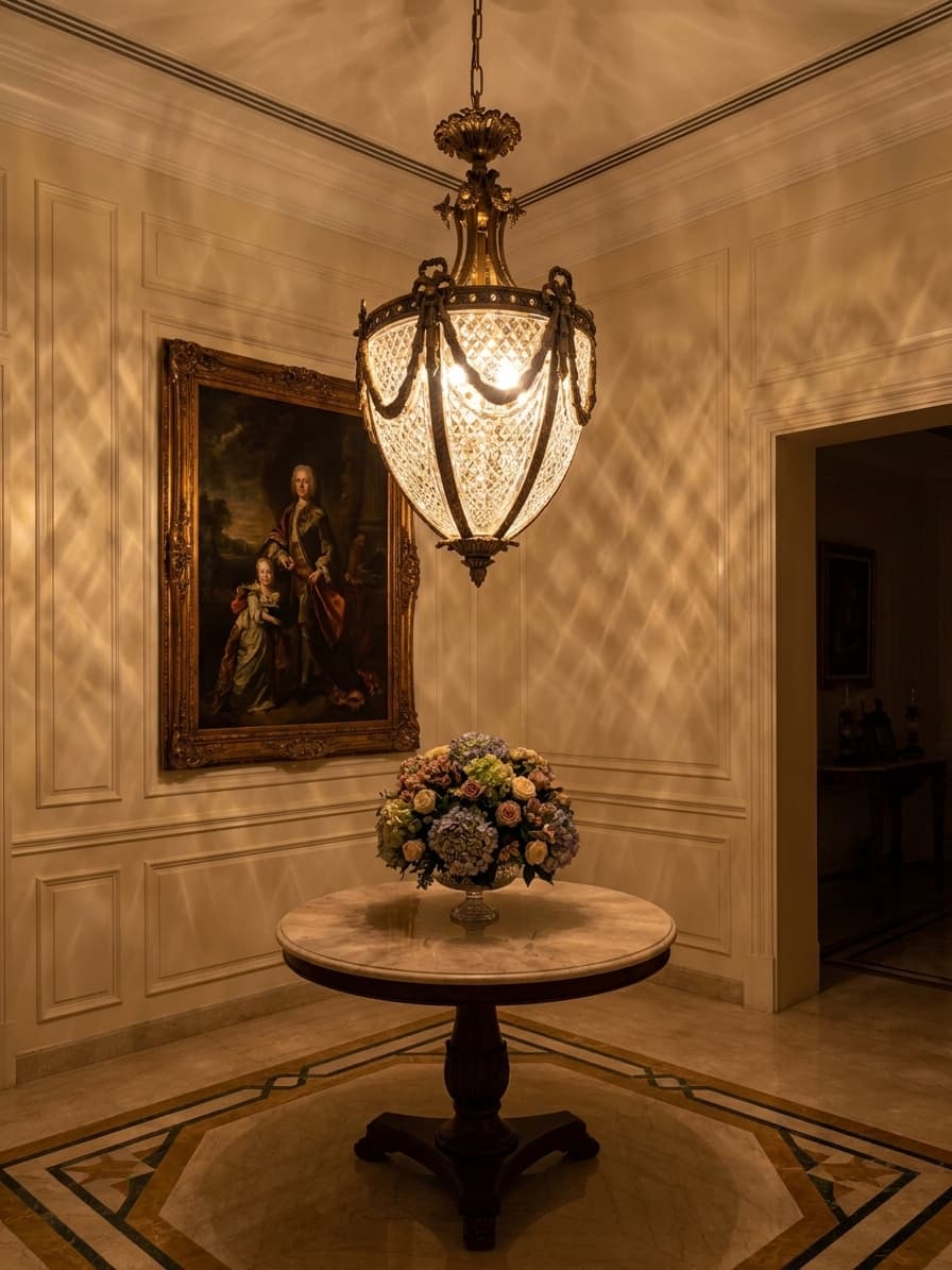 Crystal Dome Pendant in room