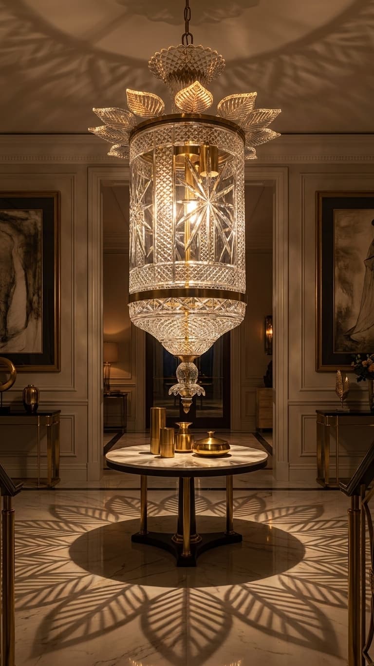 Crystal Lantern in room
