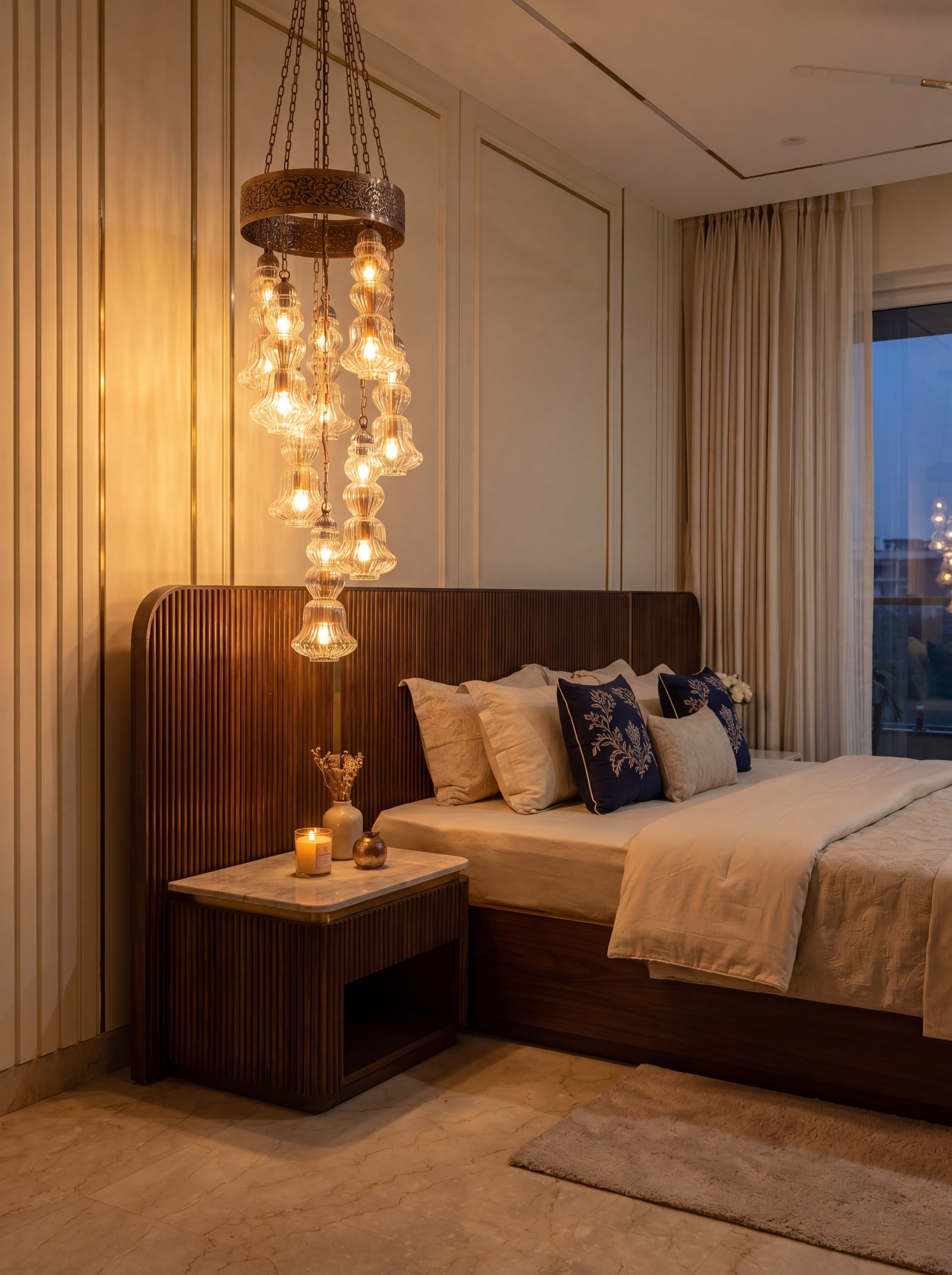 Crystal Shell Cascade in room