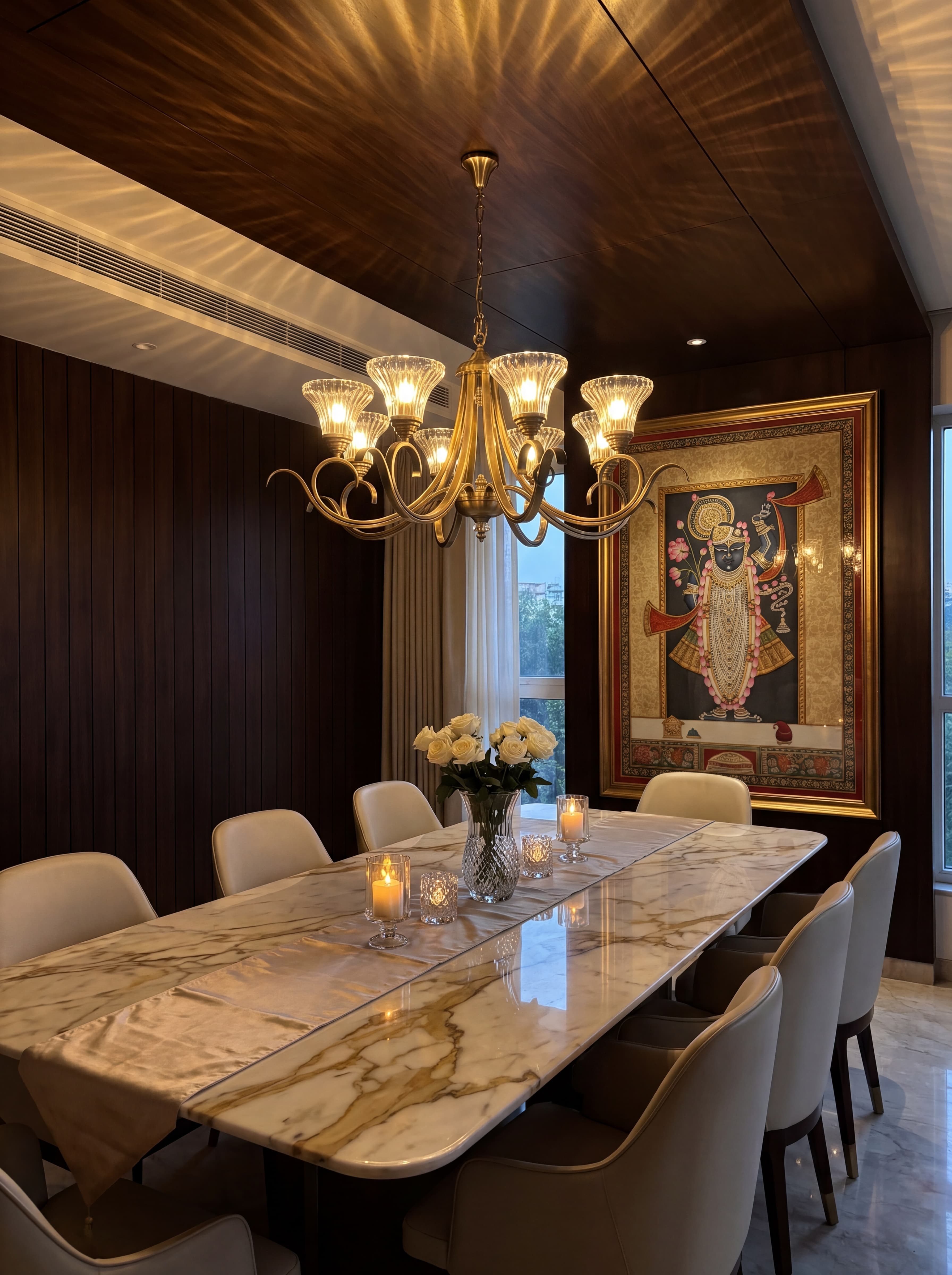 Fluted Scroll in room