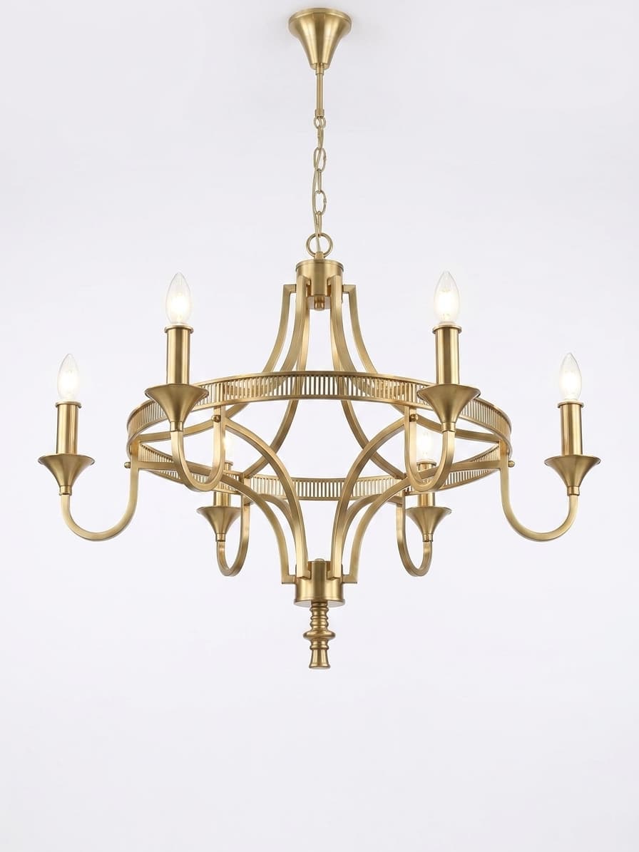 Golden Curve Chandelier