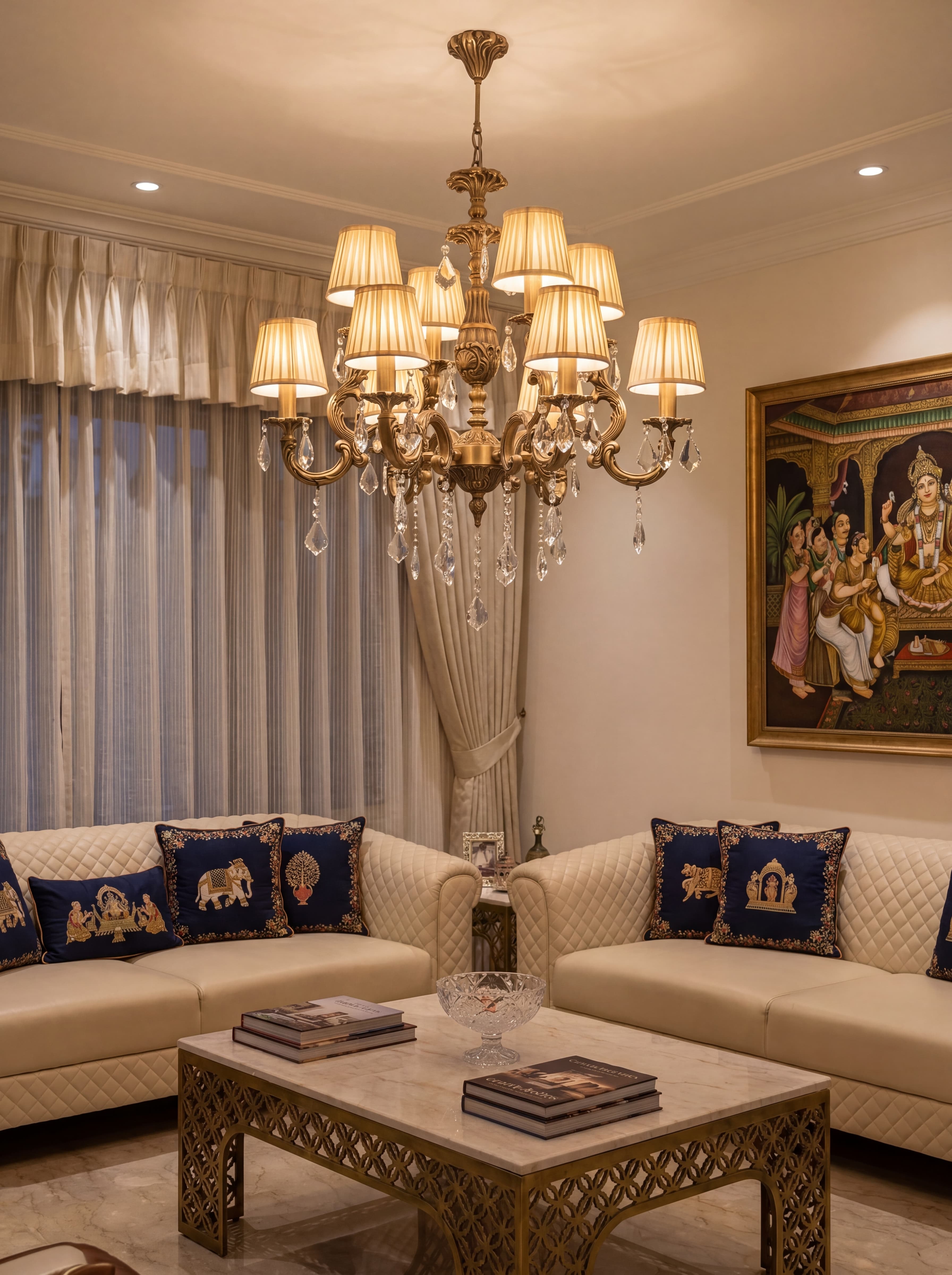Scrollwork Radiance in room
