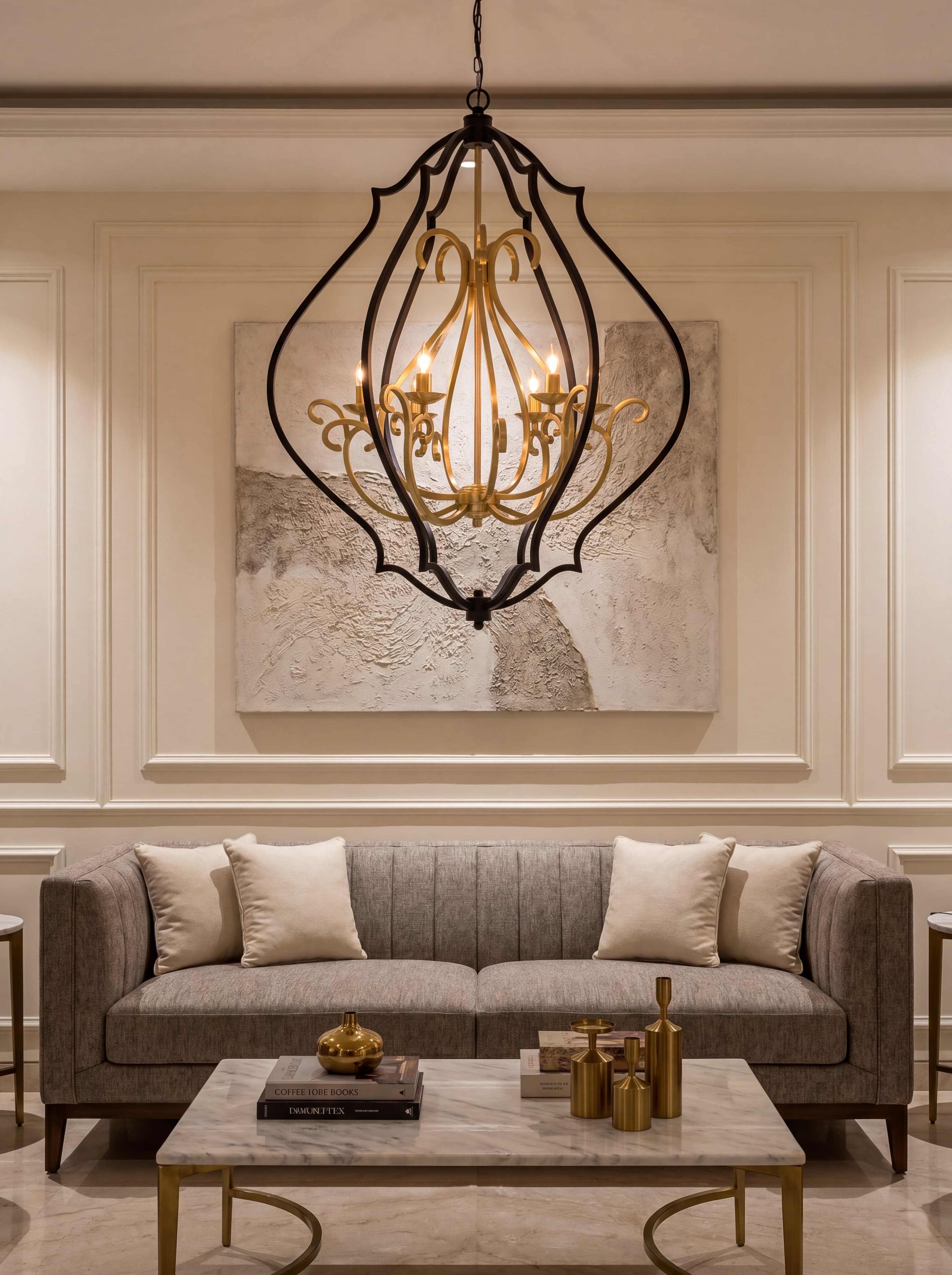 Iron Scroll in room