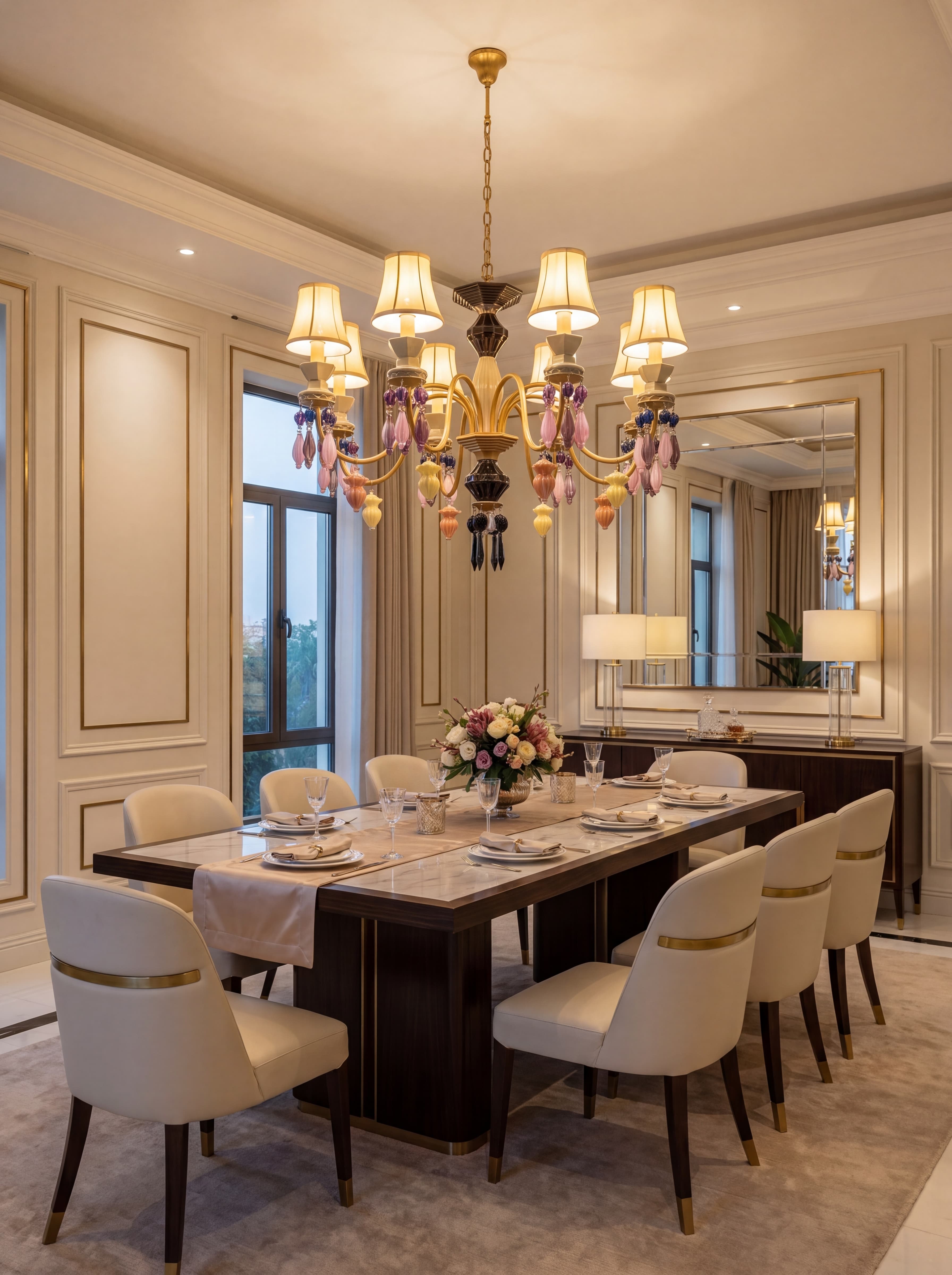 Jeweled Curve in room